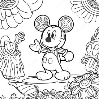 Pagina Para Colorear De Disney Psicodelico 19568-18302