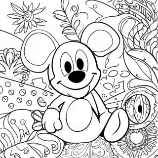 Pagina Para Colorear De Disney Psicodelico 19568-18304