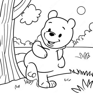 Pagina Para Colorear De Winnie The Pooh Aventurero En El Bosque De Los Cien Acres 19609-18339