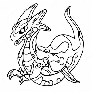 Mega Rayquaza Páginas Para Colorear