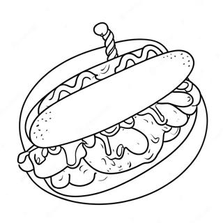 Pagina Para Colorear De Hot Dog 19818-18504