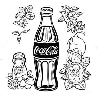 Pagina Para Colorear De Botella Vintage De Coca Cola 19879-18554