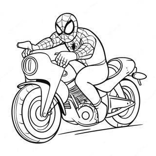 Pagina Para Colorear De Spiderman Montando Una Motocicleta Genial 19979-18634