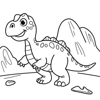 Pagina Para Colorear De Dinosaurios 1-2