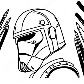 Pagina Para Colorear De Clon Trooper Arc Trooper 20049-18678