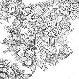 Pagina Para Colorear De Mandala De Henna 20069-18696