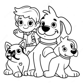 Pagina Para Colorear De Ryder Con Sus Amigos Cachorros 20101-18714