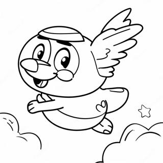 Pagina Para Colorear De Cappy Volando Por El Cielo 20202-18785