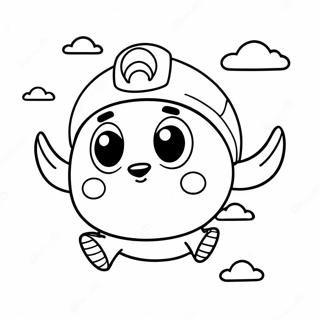 Pagina Para Colorear De Cappy Volando Por El Cielo 20202-18786