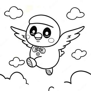 Pagina Para Colorear De Cappy Volando Por El Cielo 20202-18788