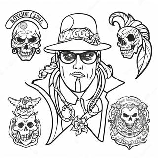 Pagina Para Colorear De Tatuaje Gangsta 2021-1659