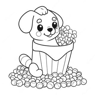 Puppycorn Páginas Para Colorear