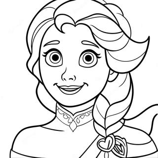 Pagina Para Colorear De Elsa De Frozen 2 Mostrando Su Verdadero Yo 20301-18864