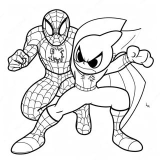 Pagina Para Colorear De La Colaboracion Entre Spiderman Y Sonic 20422-18962