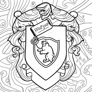 Pagina Para Colorear Del Escudo De Hufflepuff 20461-18990