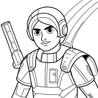 Pagina Para Colorear De Ezra Bridger En Accion 20512-19036