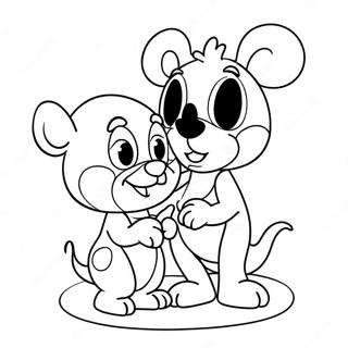 Pagina Para Colorear De San Valentin De Disney Linda 2051-1684