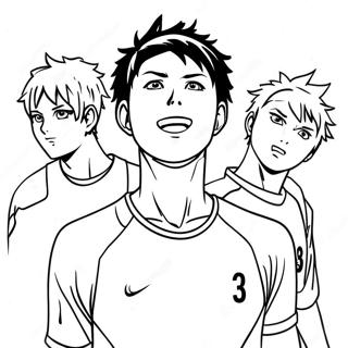 Haikyuu Páginas Para Colorear