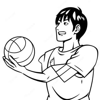 Pagina Para Colorear De Kageyama Tobio Sirviendo La Pelota 20662-19153