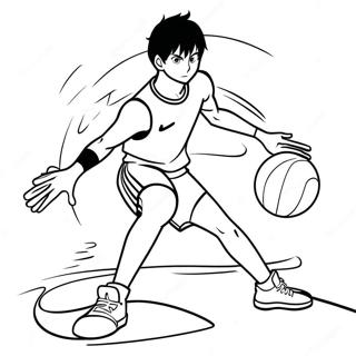 Pagina Para Colorear De Kageyama Tobio Sirviendo La Pelota 20662-19154