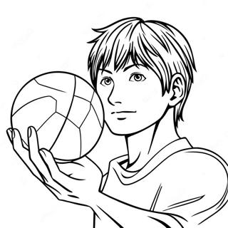 Pagina Para Colorear De Kageyama Tobio Sirviendo La Pelota 20662-19155