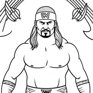 Pagina Para Colorear De Wwe 20711-19190