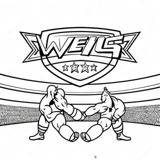 Pagina Para Colorear De La Lucha Por El Campeonato De Wwe 20712-19194