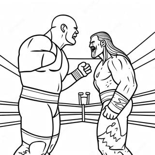 Pagina Para Colorear De La Lucha Por El Campeonato De Wwe 20712-19195