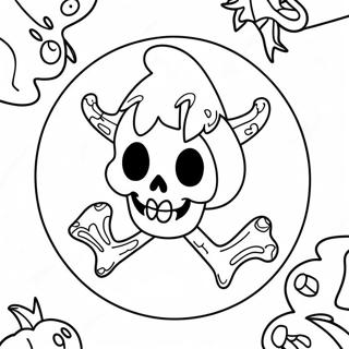 Pagina Para Colorear Del Logo Espeluznante De Spirit Halloween 20722-19204