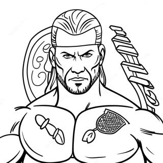 Pagina Para Colorear De Wwe 20751-19223