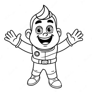 Pagina Para Colorear Jimmy Neutron Con Jetpack 20933-19362