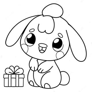 Pagina Para Colorear De Cinnamoroll Navideno 20962-19383