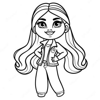 Pagina Para Colorear De Bratz Fashionista De Moda 20993-19411