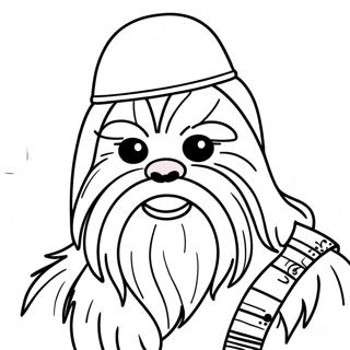 Pagina Para Colorear De Chewbacca Con Gorro De Santa 21003-19418