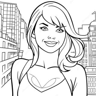 Gwen Stacy Páginas Para Colorear