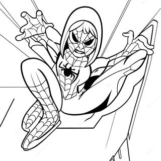 Pagina Para Colorear De Gwen Stacy En Disfraz De Spider Man 21023-19435