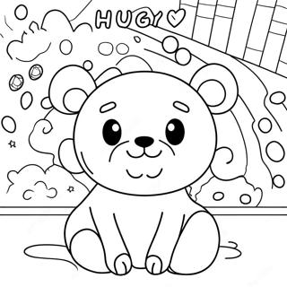 Pagina Para Colorear De Huggy Wuggy 21072-19470