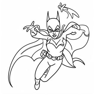 Pagina Para Colorear De Batgirl En Accion 21083-19477