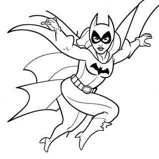 Pagina Para Colorear De Batgirl En Accion 21083-19478