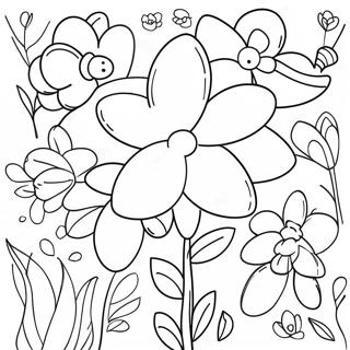 Pagina Para Colorear De Flores De Primavera 21123-19510