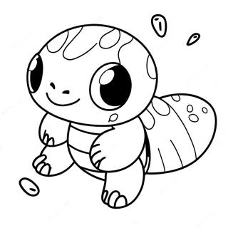 Pagina Para Colorear De Un Cute Squirtle Nadando 2112-1734