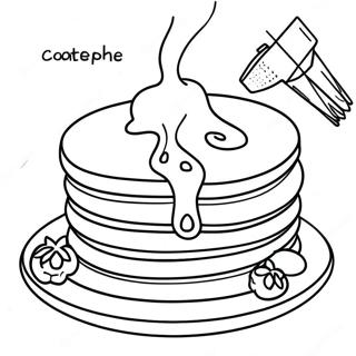 Pagina Para Colorear De Pancakes De Ihop Con Jarabe 21143-19525