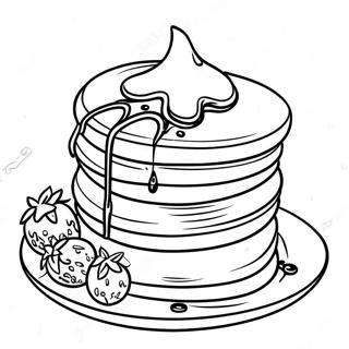 Pagina Para Colorear De Pancakes De Ihop Con Jarabe 21143-19526