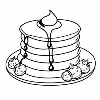 Pagina Para Colorear De Pancakes De Ihop Con Jarabe 21143-19528