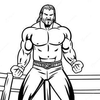 Pagina Para Colorear De Pose De Accion De Superestrella De Wwe 21223-19592