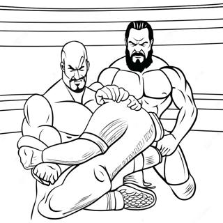 Pagina Para Colorear De Superestrellas De La Wwe En Accion 21273-19629