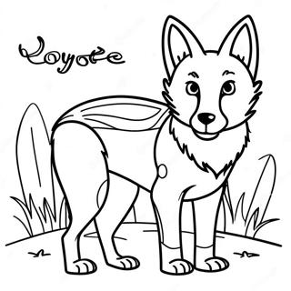 Pagina Para Colorear De Un Coyote 21282-19636