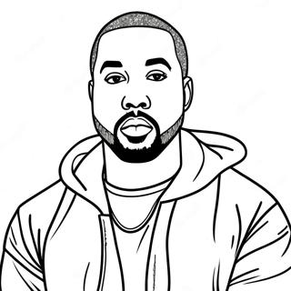 Pagina Para Colorear De Kanye West 21292-19643