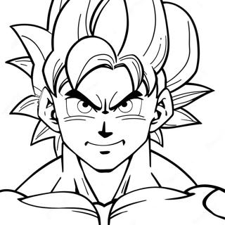 Goku Super Saiyan Azul Páginas Para Colorear