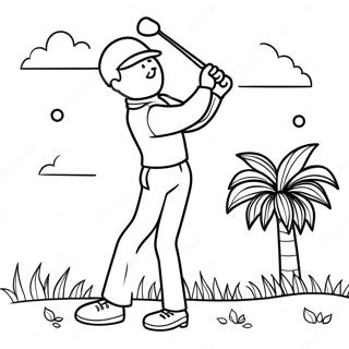 Pagina Para Colorear De Golf 2131-1748